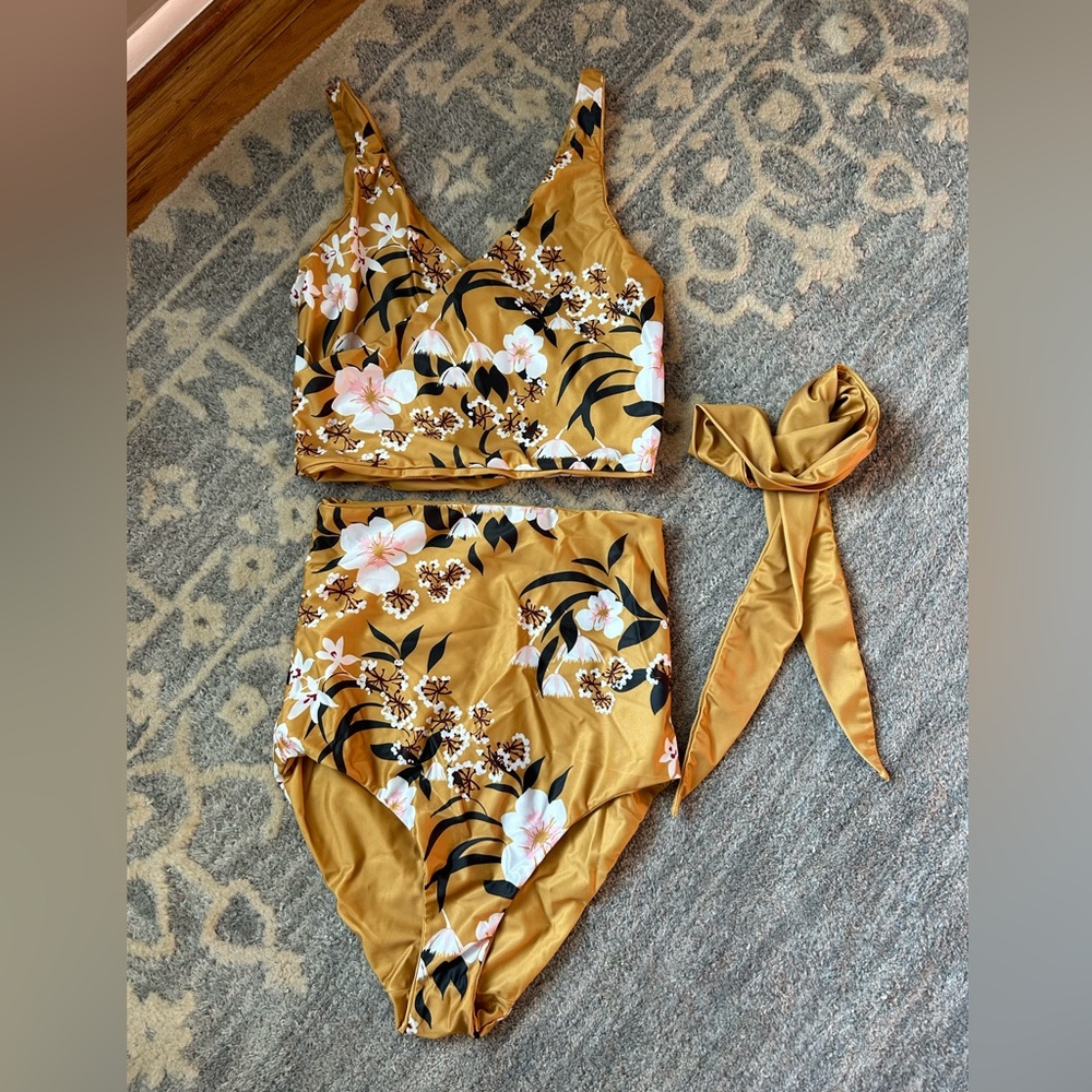 Baiia Swim Mimosa reversible wrapsuit